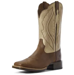 10031646 Ariat Womens Primetime Sassy Brown/Pop Gold