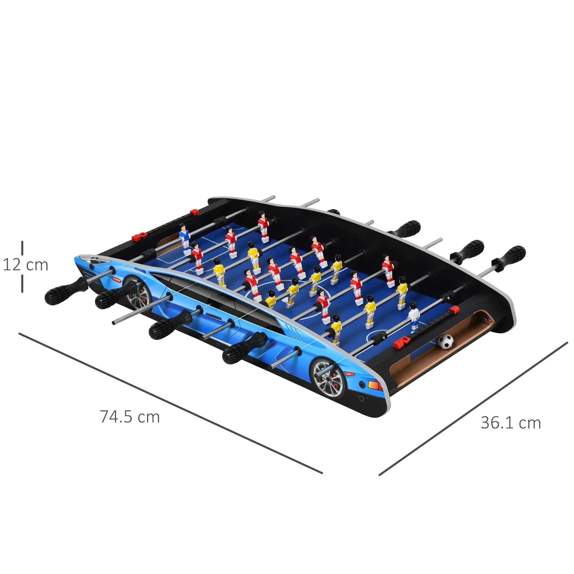 2ft Indoor Medium-density fibreboard Football Table-Top Blue