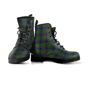 Adam Tartan Leather Boots