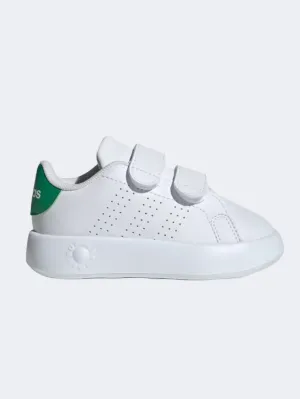 Adidas Advantage Infant-Unisex Sportswear Shoes White/Green