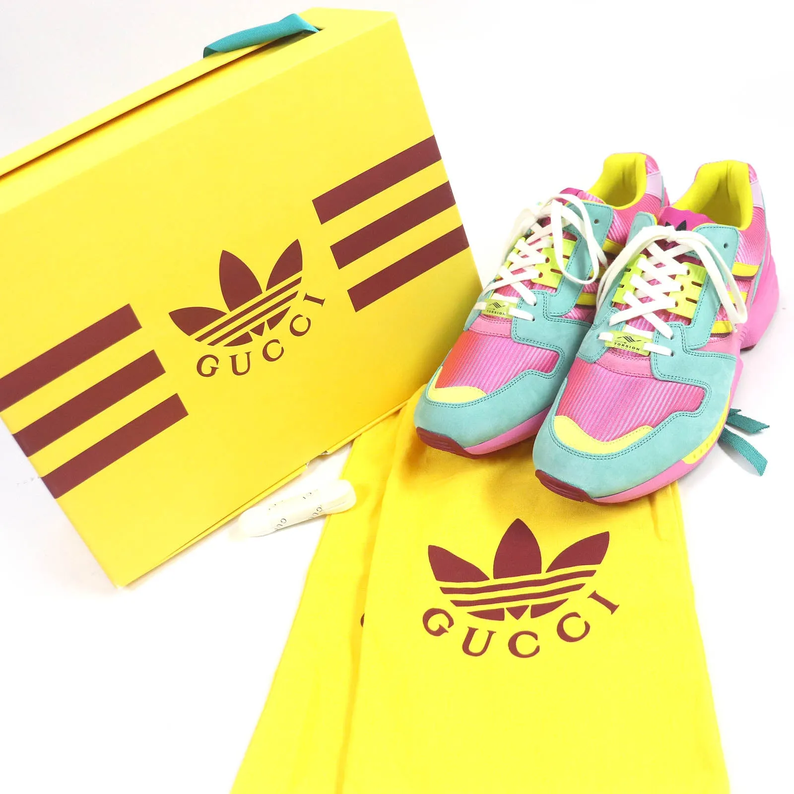 Adidas Gucci ZX8000 Torsion Sneakers Pink