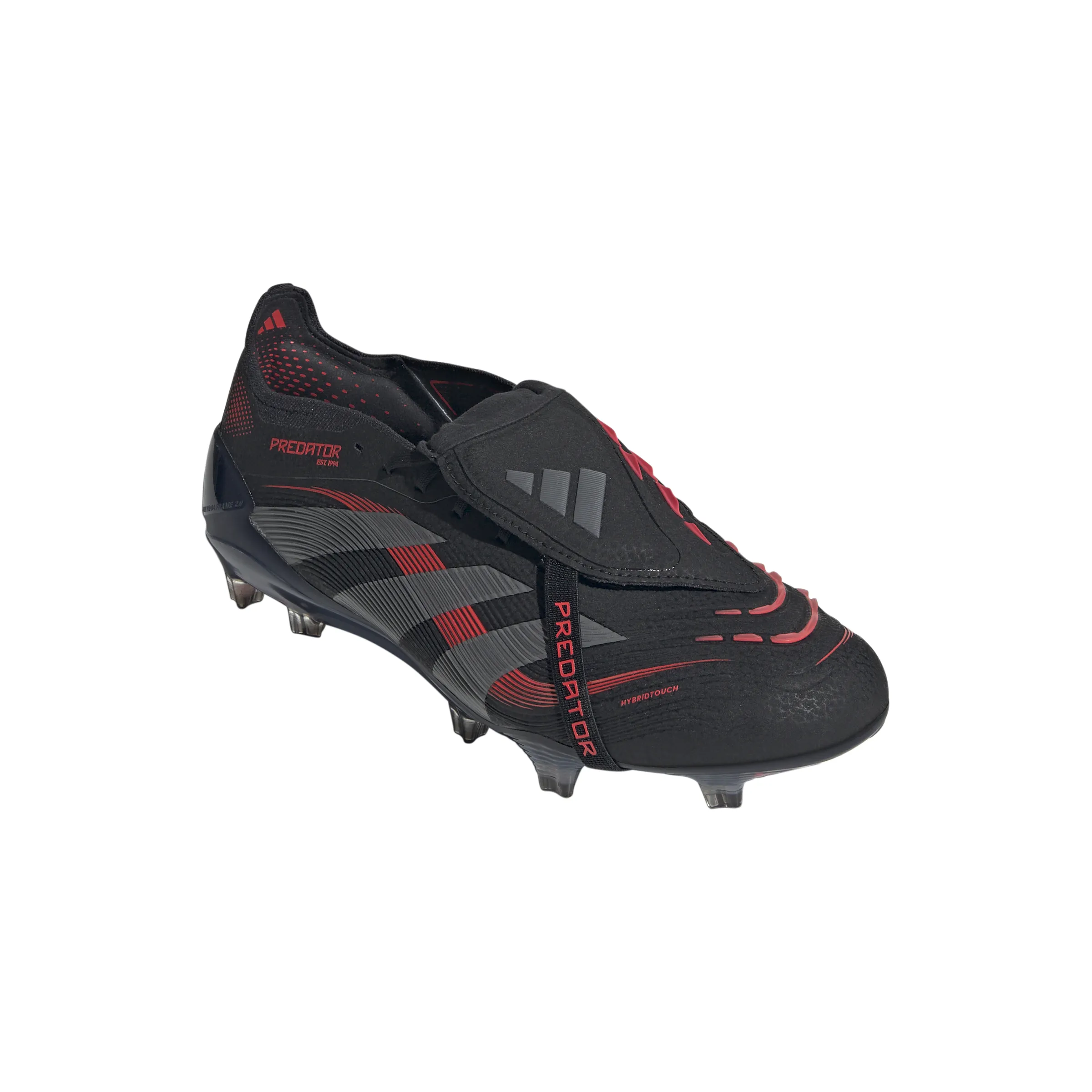 adidas Predator Elite FT FG Firm Ground Soccer Cleat - core black/grey four/lucid red