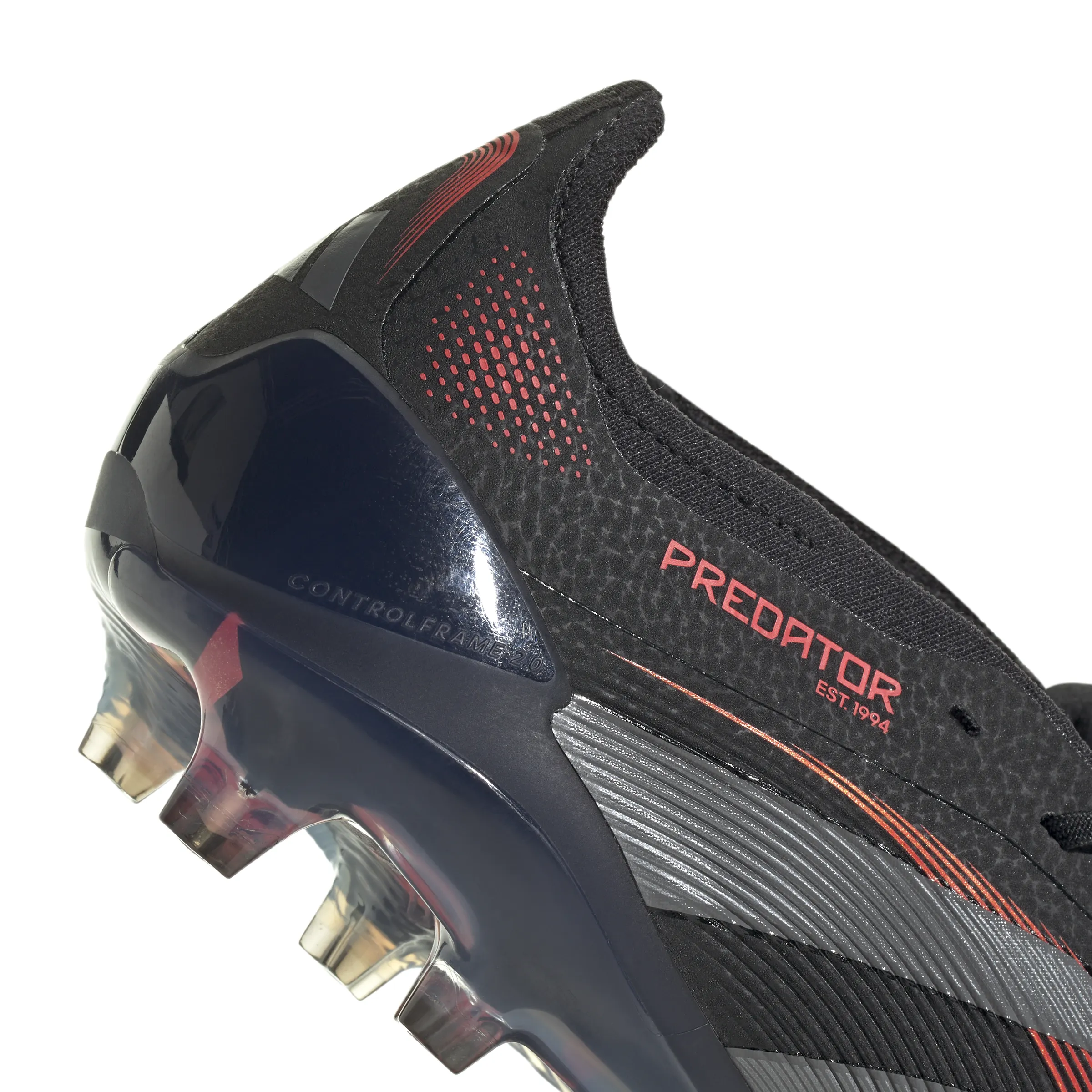 adidas Predator Elite FT FG Firm Ground Soccer Cleat - core black/grey four/lucid red