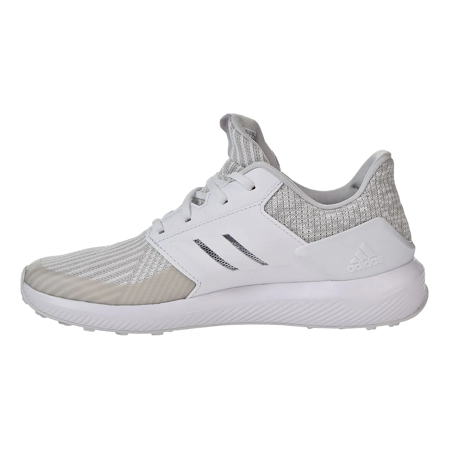 Adidas RapidaRun Knit J Big Kid's Running Shoes Grey/White