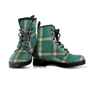 Alberta Province Canada Tartan Leather Boots