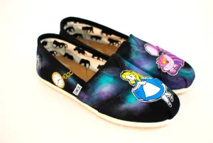 Alice in Wonderland Toms shoes