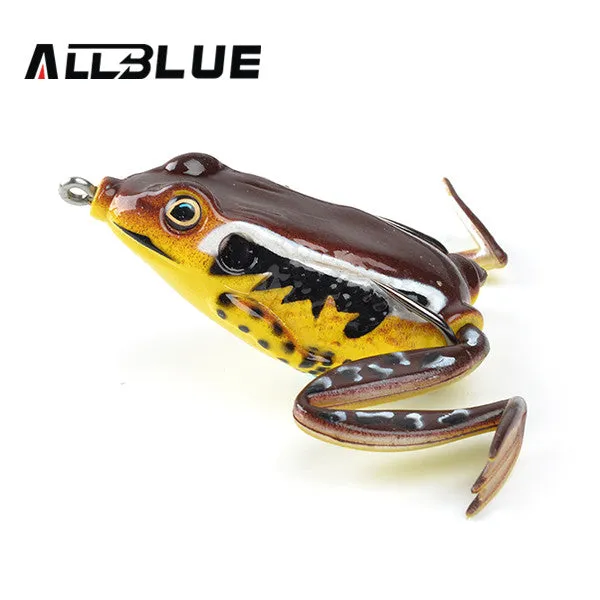 Allblue High Quality Kopper Live Target  Frog Lure 58mm/16g Snakehead Lure Topwater Simulation Frog Fishing Lure Soft Bass Bait