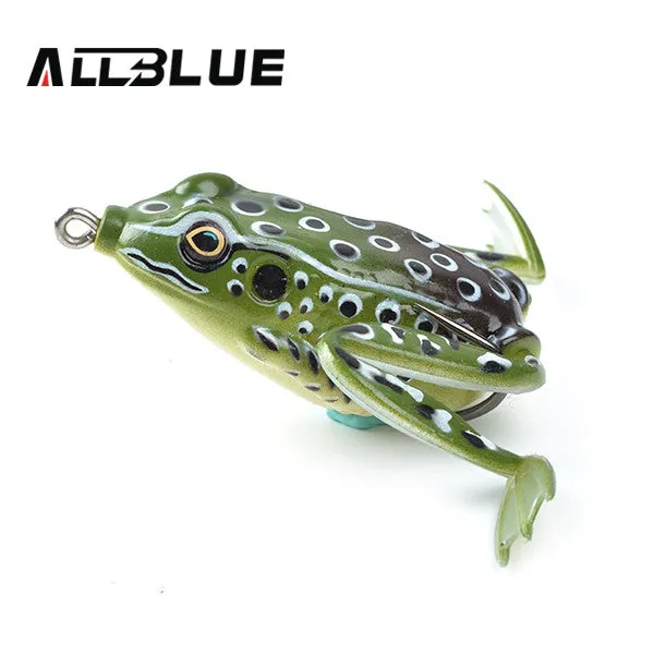 Allblue High Quality Kopper Live Target  Frog Lure 58mm/16g Snakehead Lure Topwater Simulation Frog Fishing Lure Soft Bass Bait