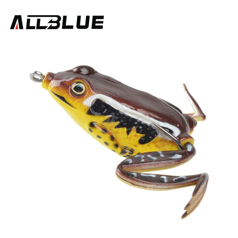 Allblue High Quality Kopper Live Target  Frog Lure 58mm/16g Snakehead Lure Topwater Simulation Frog Fishing Lure Soft Bass Bait