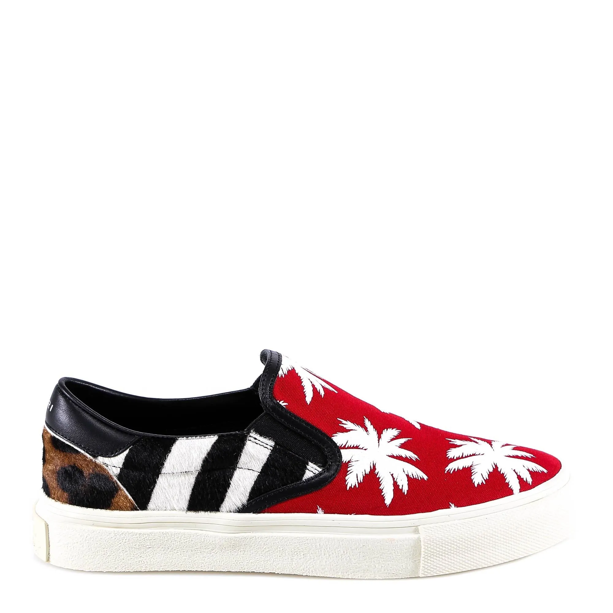 Amiri Mixed Print Slip-On Sneakers