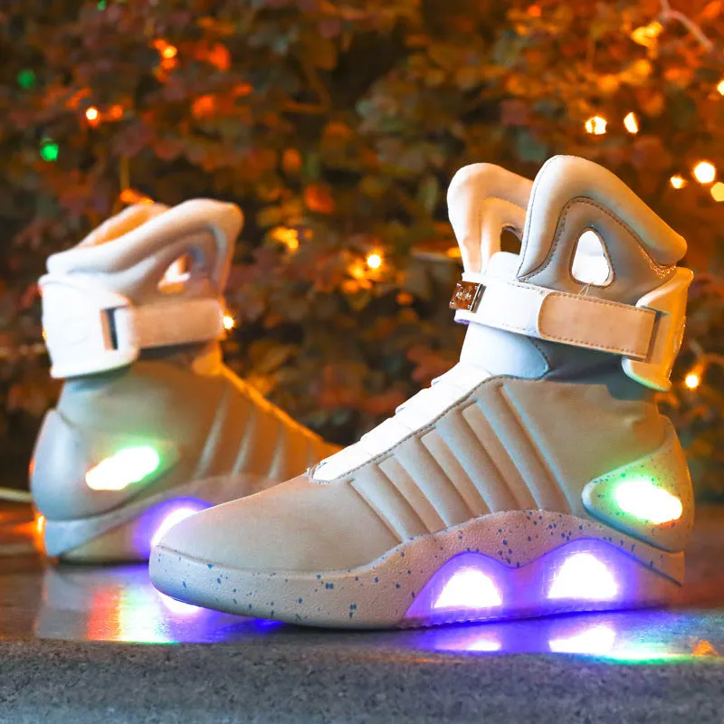 Back to the Future Shoes Rechargeable High-Top Light Shoes Air Force One Back to the Future Shoes