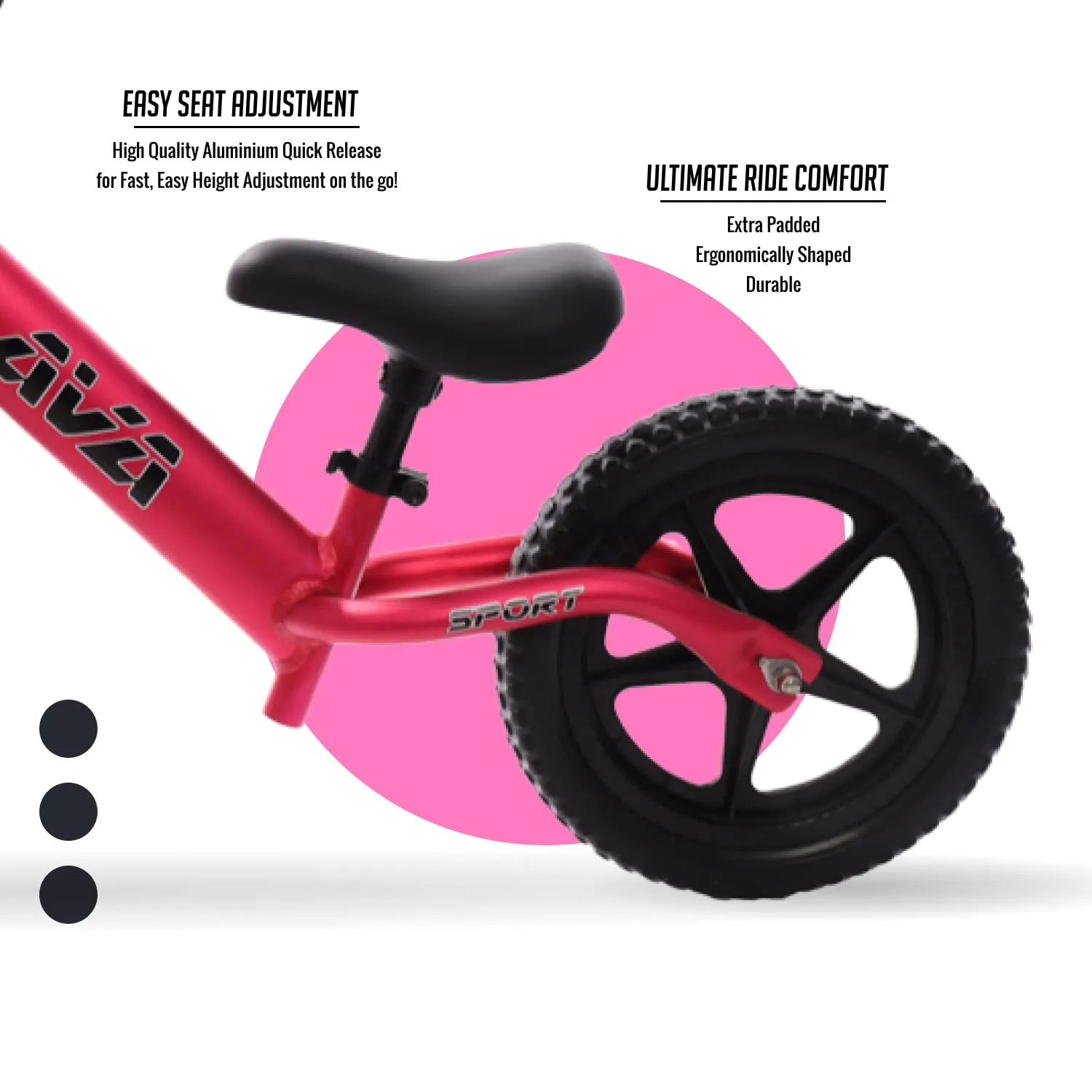 Balance Bike-Lightweight Aluminium Toddler Bike For 2, 3, 4, And 5 Year Old