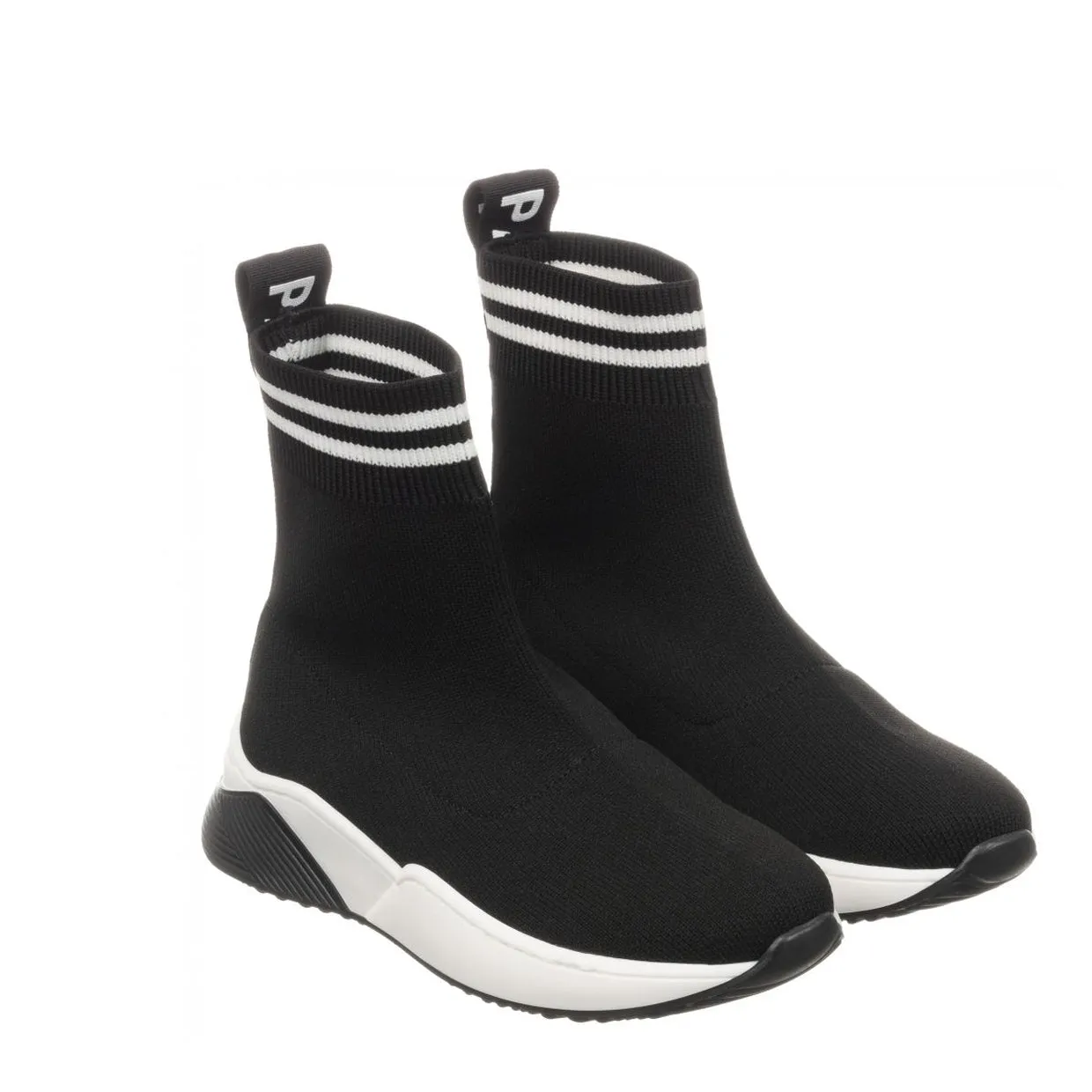 Balmain Kids Black Sock Trainers