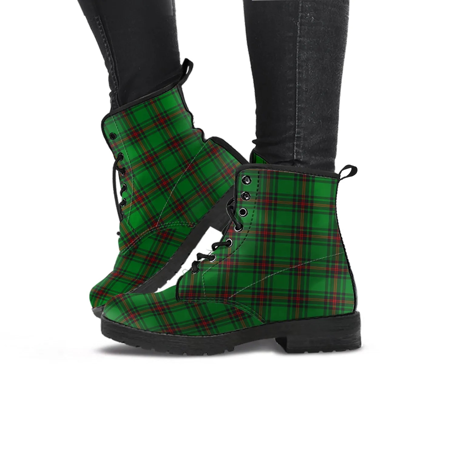 Beveridge Tartan Leather Boots