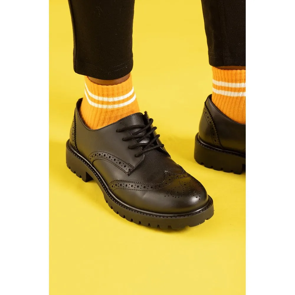 Black Athena Senior School Shoes