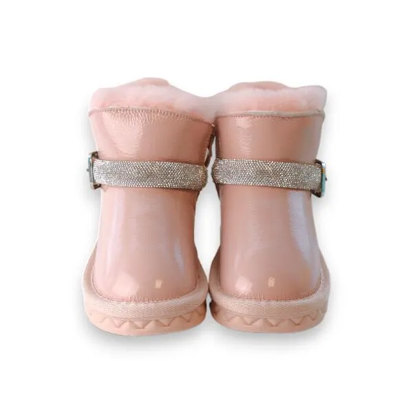 Bling Bling Strap Boot Pink