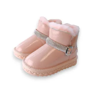 Bling Bling Strap Boot Pink