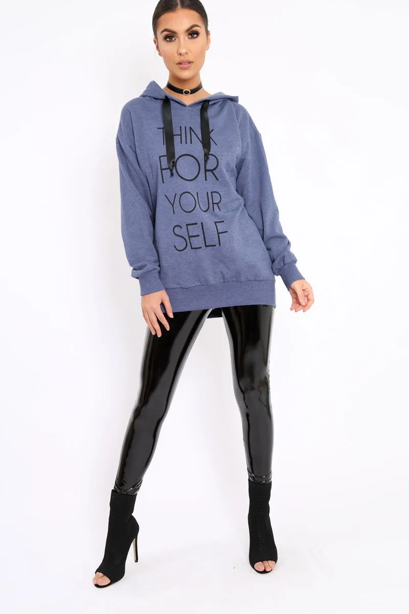 Blue Think For Yourself Jumper - Acie