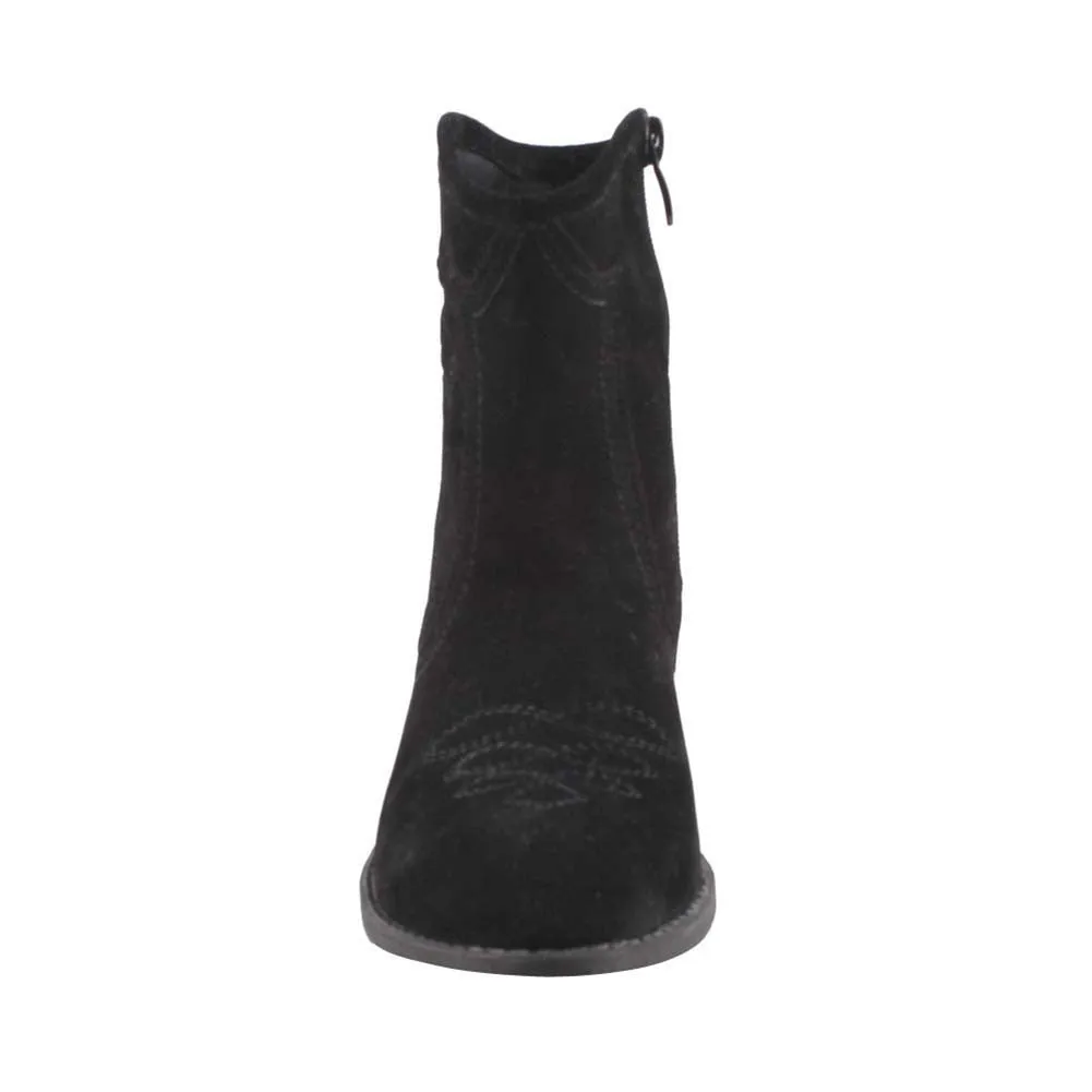 Calico-2 Black Women Cowboy Ankle Booties