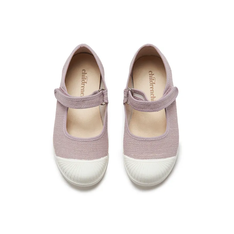 Canvas Mary Jane Sneakers in Lilac by childrenchic