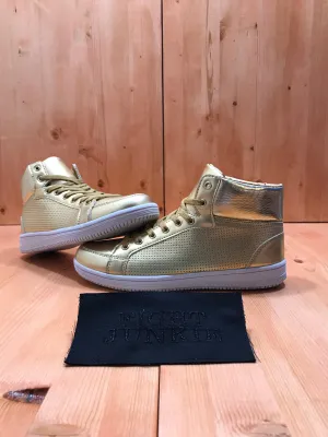 CHARLOTTE RUSSE Women's Size 8 High Top Shoes Sneakers Gold