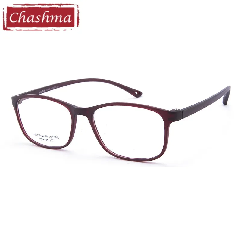 Chashma Men's Full Rim Square Tr 90 Titanium Sport Eyeglasses 1194