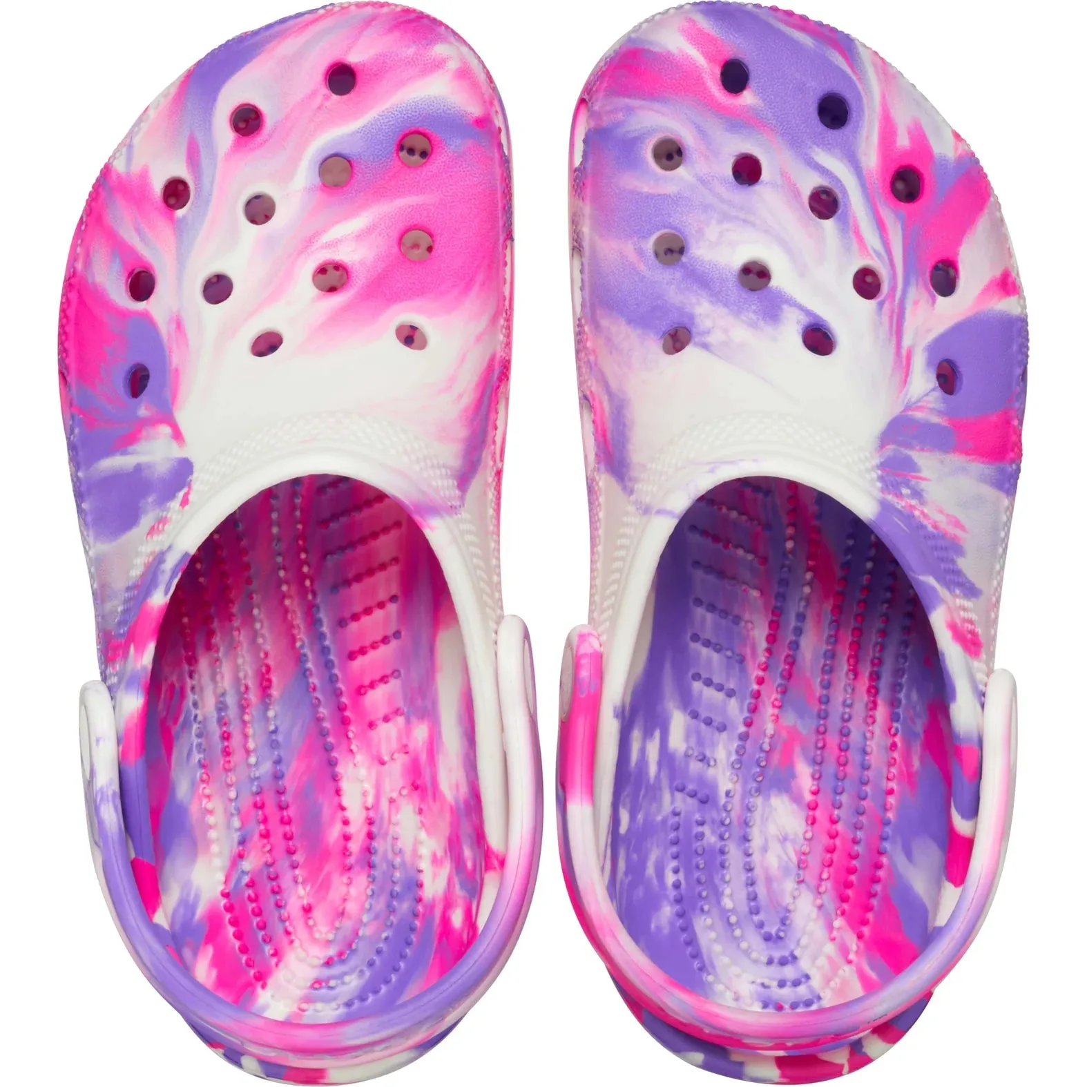 Classic Glow Marbled Clog Kids - pink crush/multi