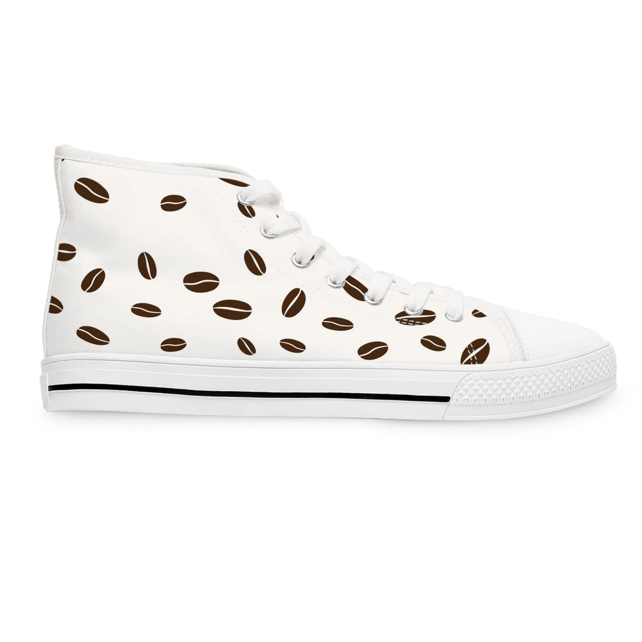 Coffee Beans Women's High Top Sneakers