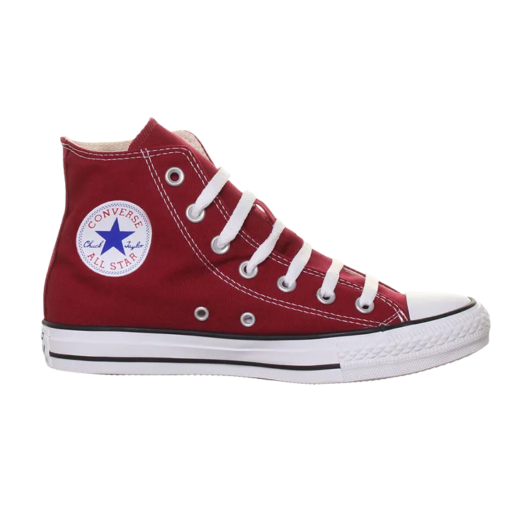 Converse Chuck Taylor All Star Canvas Hi 'Maroon' Sneakers, Red