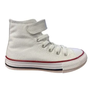 Converse scarpa sneakers da bambini con laccio elastico Chuck Taylor All Star 372884C bianco