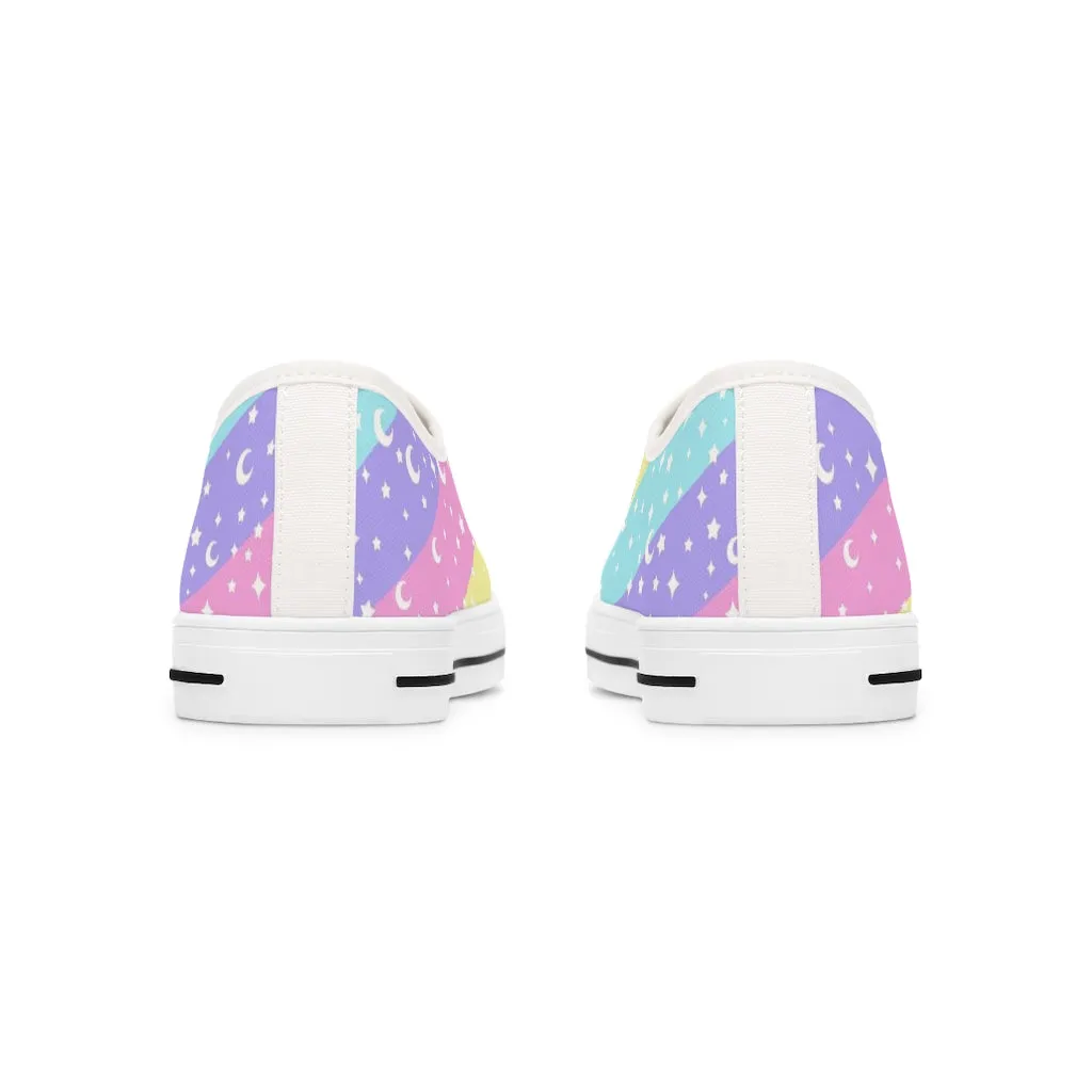 Cosmic Rainbow Women's Low Top Sneakers