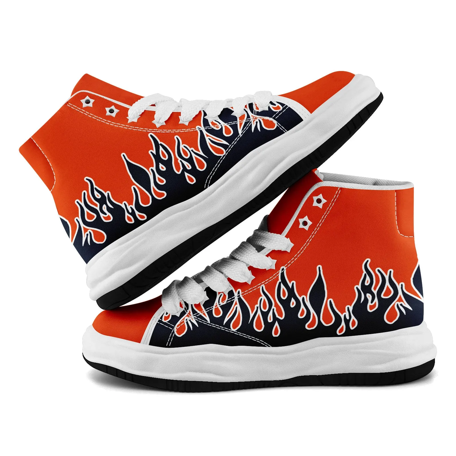 Custom Orange Blue Chicago Firesoul Shoes Personalized Sneaker FN039-D020272-7