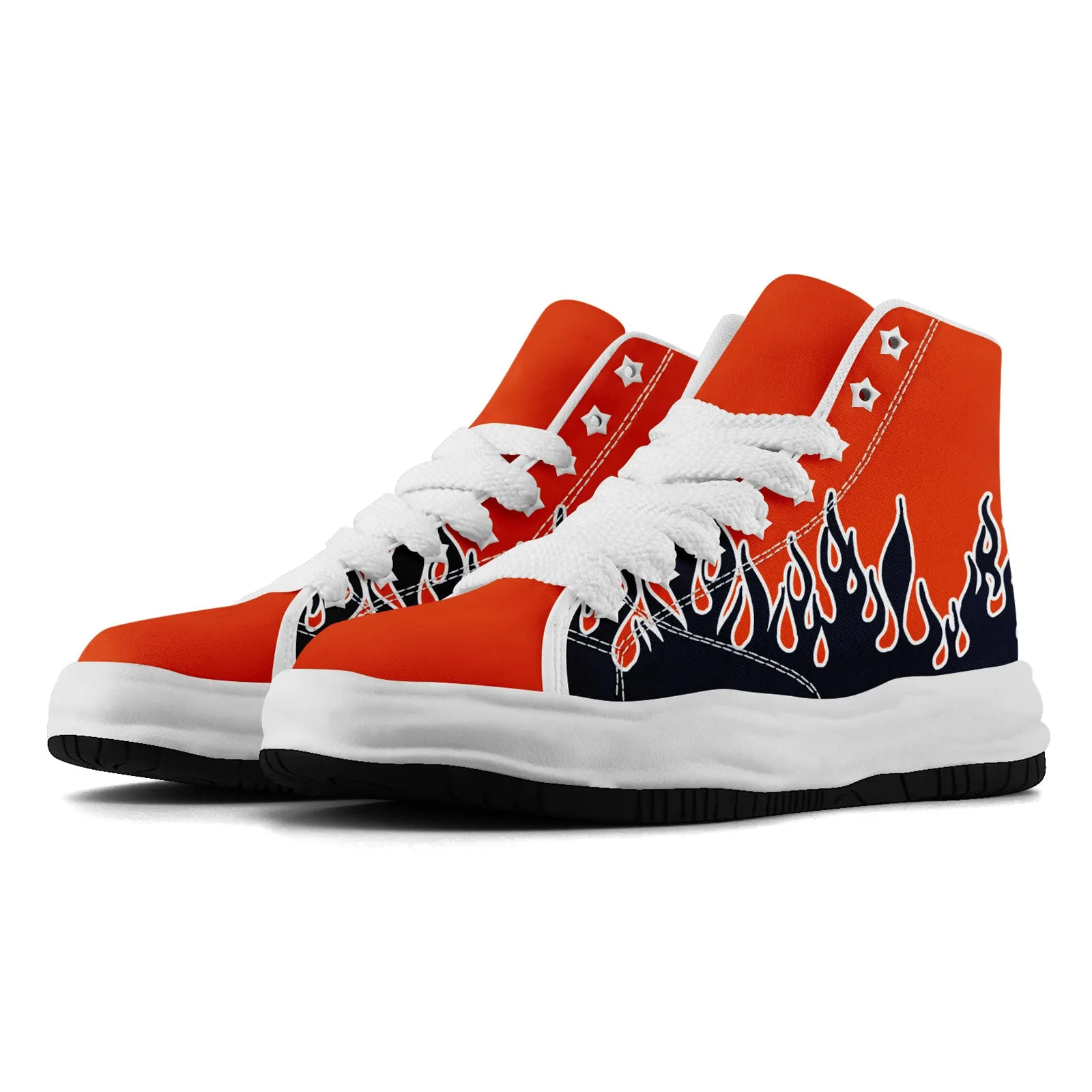 Custom Orange Blue Chicago Firesoul Shoes Personalized Sneaker FN039-D020272-7