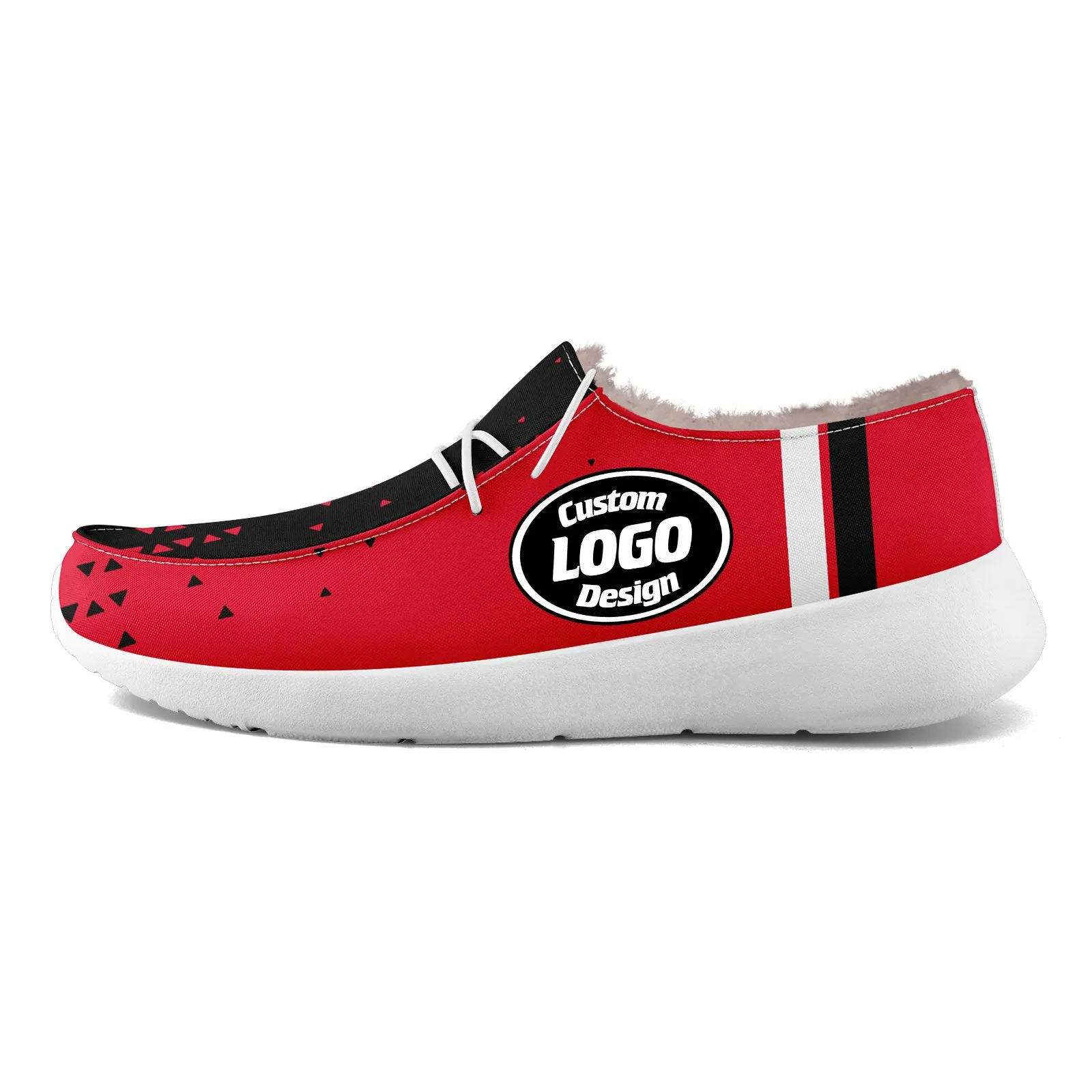 Custom Red Black Kansas City Shoes Personalized Sneaker FN042-D020279-18