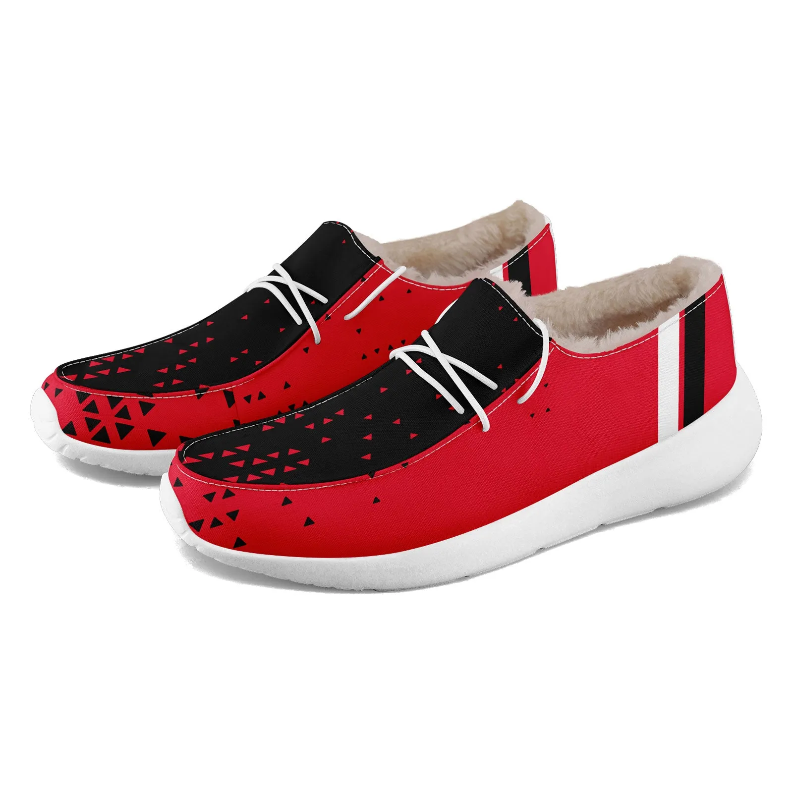 Custom Red Black Kansas City Shoes Personalized Sneaker FN042-D020279-18