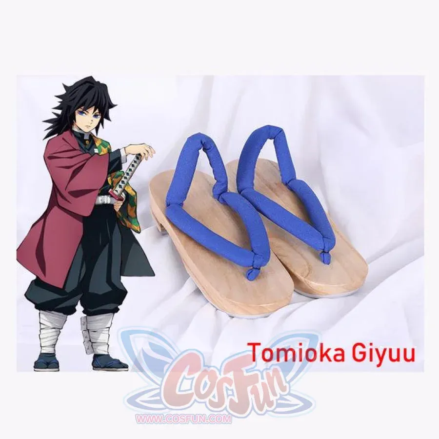 Demon Slayer Kimetsu no Yaiba Nezuko Tanjirou Kochou Shinobu Giyuu Mitsuri Muichirou Obanai Inosuke Zenitsu Cosplay Shoes Geta mp005836