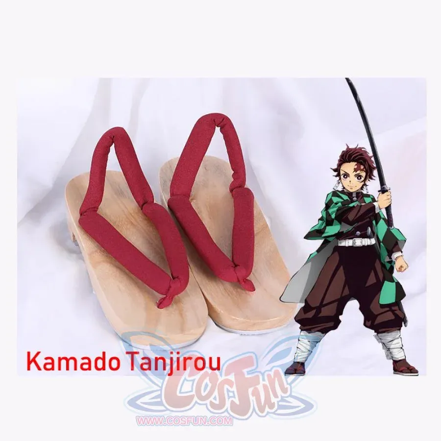 Demon Slayer Kimetsu no Yaiba Nezuko Tanjirou Kochou Shinobu Giyuu Mitsuri Muichirou Obanai Inosuke Zenitsu Cosplay Shoes Geta mp005836