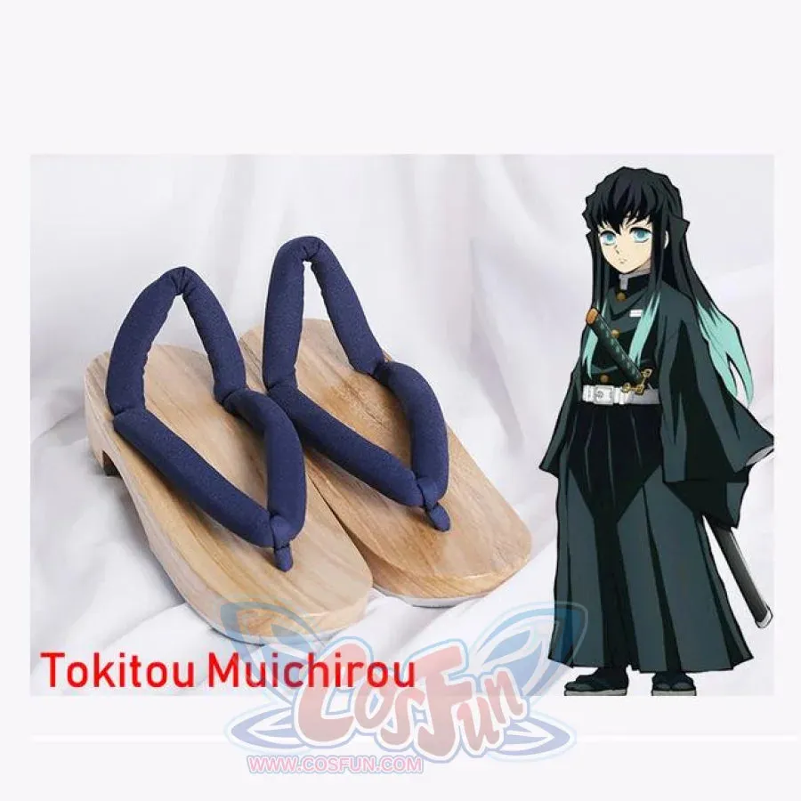 Demon Slayer Kimetsu no Yaiba Nezuko Tanjirou Kochou Shinobu Giyuu Mitsuri Muichirou Obanai Inosuke Zenitsu Cosplay Shoes Geta mp005836