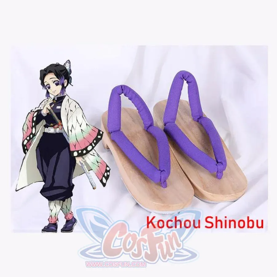 Demon Slayer Kimetsu no Yaiba Nezuko Tanjirou Kochou Shinobu Giyuu Mitsuri Muichirou Obanai Inosuke Zenitsu Cosplay Shoes Geta mp005836