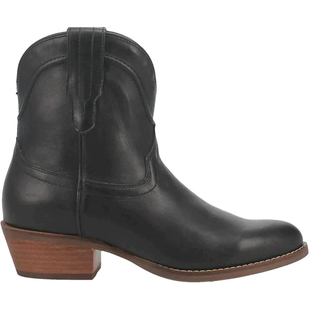 DINGO SEGUARO LEATHER BLACK BOOTIE STYLE DI825BK