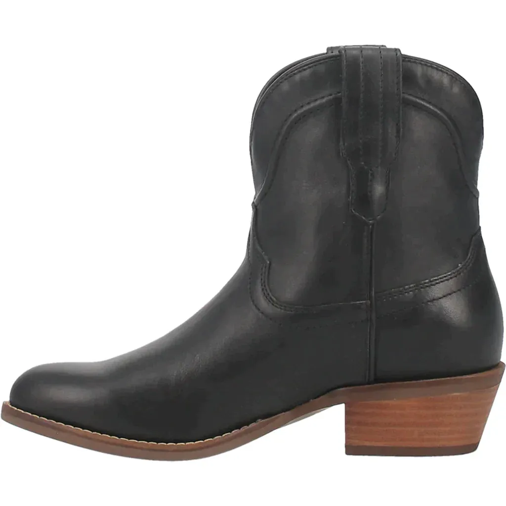 DINGO SEGUARO LEATHER BLACK BOOTIE STYLE DI825BK