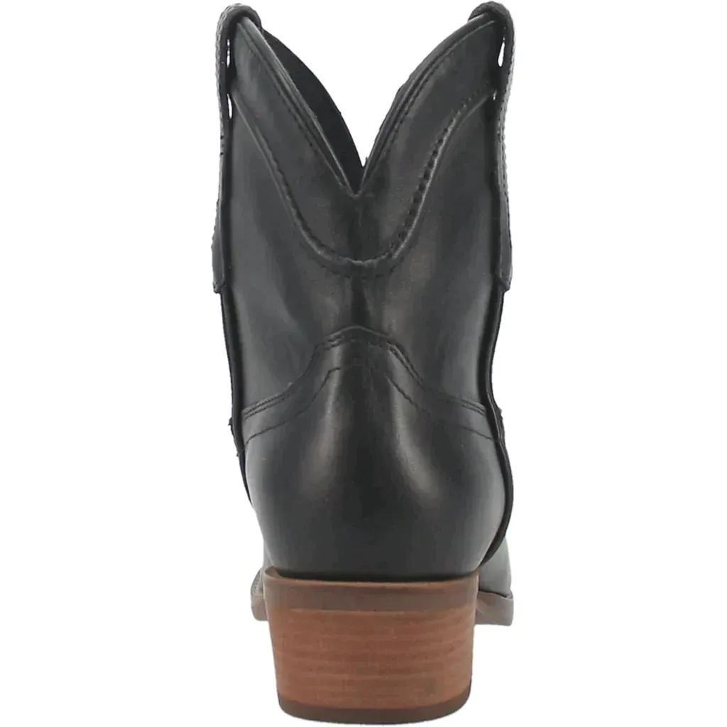 DINGO SEGUARO LEATHER BLACK BOOTIE STYLE DI825BK