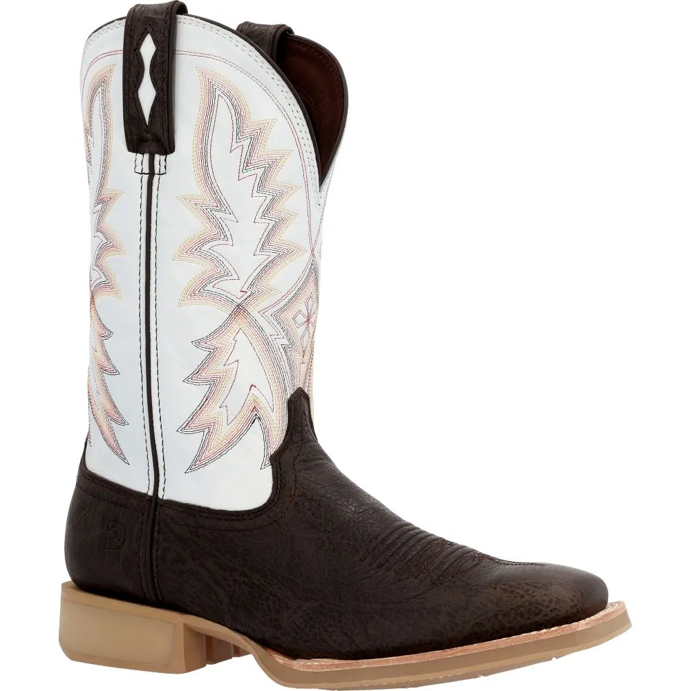 'Durango' Men's 12" Rebel Pro Lite™ Western Square Toe - Dark Hickory / White