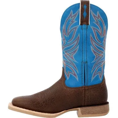 Durango Men's Rebel Pro 12" ST Wstrn Work Boot -Brown And Blue- DDB0421