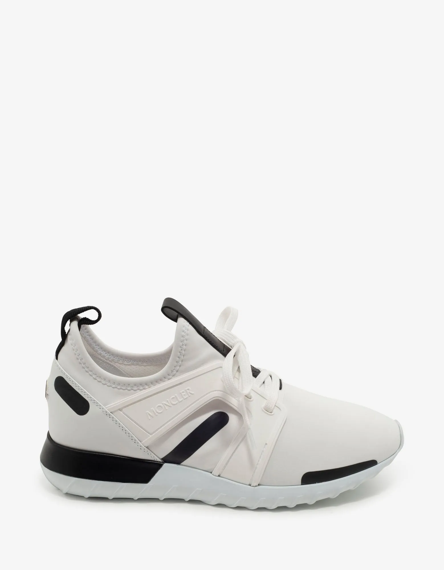 Emilien White Neoprene Trainers