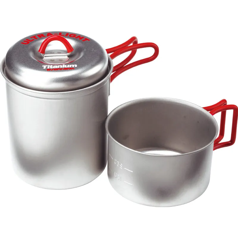 Evernew Titanium Stacking Solo Pot / Mug Set