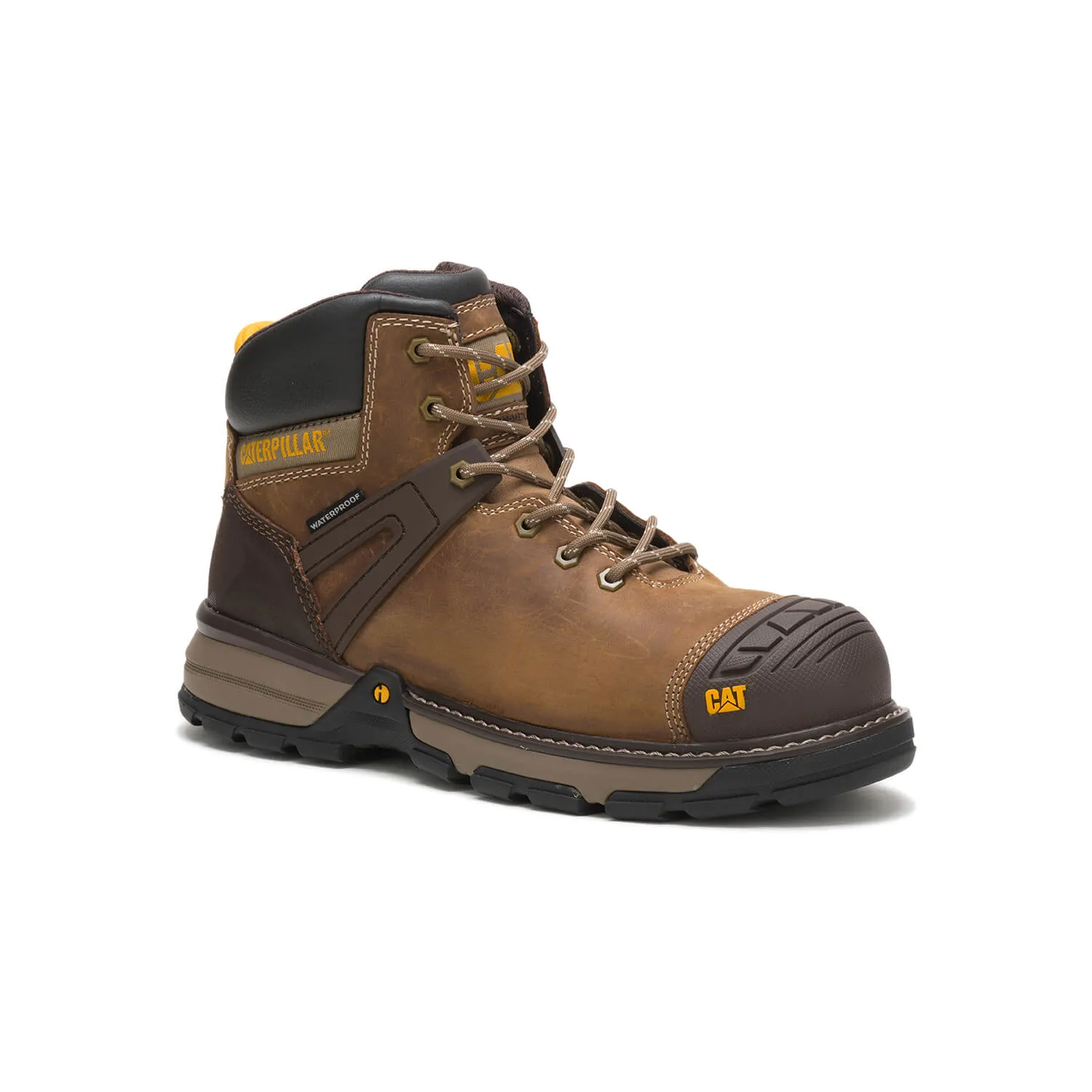 Excavator Superlite Composite-Toe Waterproof Work Boot Brown