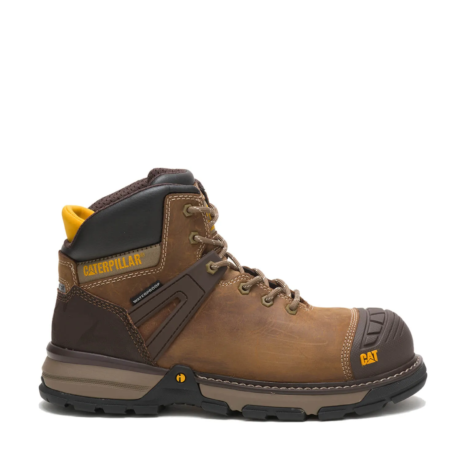 Excavator Superlite Composite-Toe Waterproof Work Boot Brown