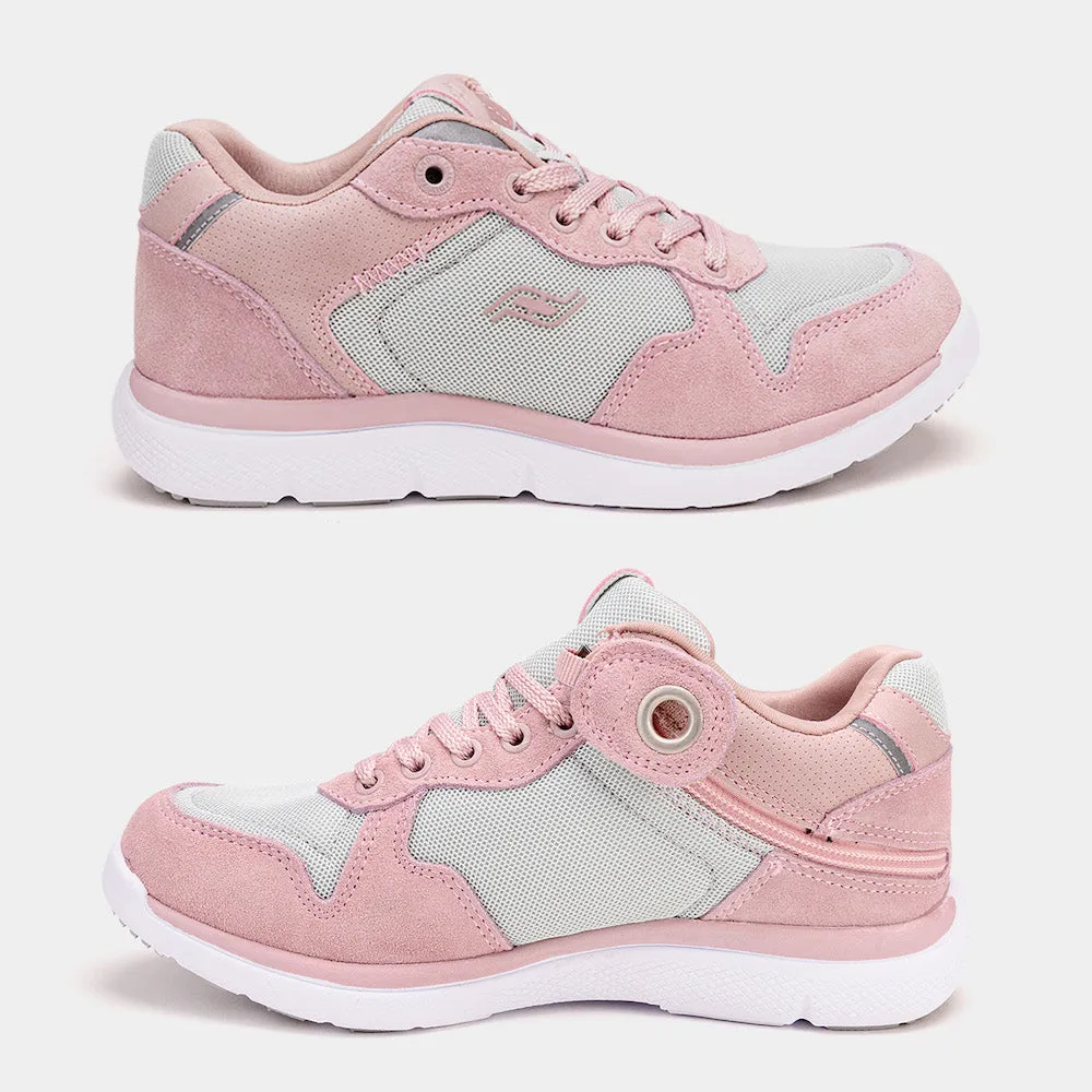 Excursion shoe - women's pink and grey mid-top