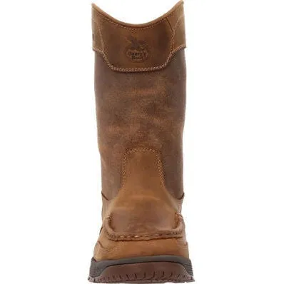 Georgia Men's Athens Superlyte WP Pull On AT Work Boot -Brown- GB00550